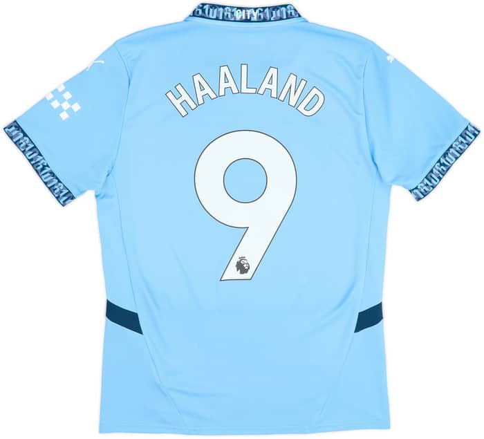 2024-25 Manchester City Home Shirt Haaland #9 - 9/10 - (M)