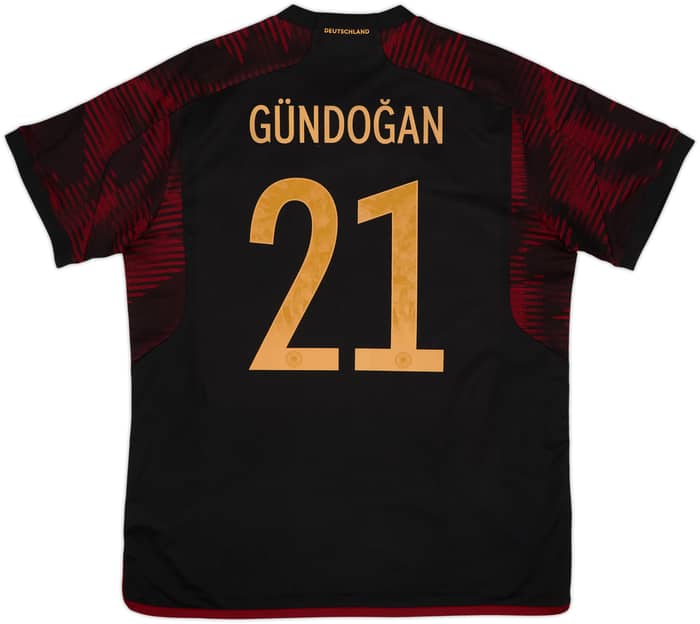 Camiseta de visitante de Alemania 2022-23 Gundogan #21 - 9/10 - (XL)