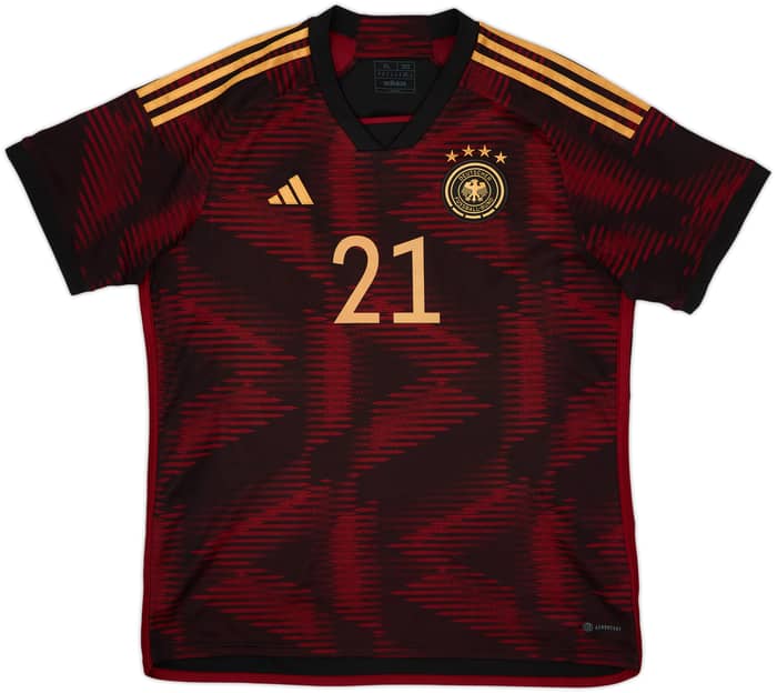 Camiseta de visitante de Alemania 2022-23 Gundogan #21 - 9/10 - (XL)