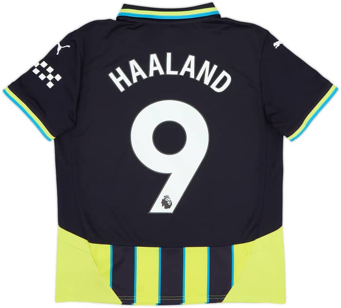 2024-25 Manchester City Away Shirt Haaland #9 - 8/10 - (XL.Boys)