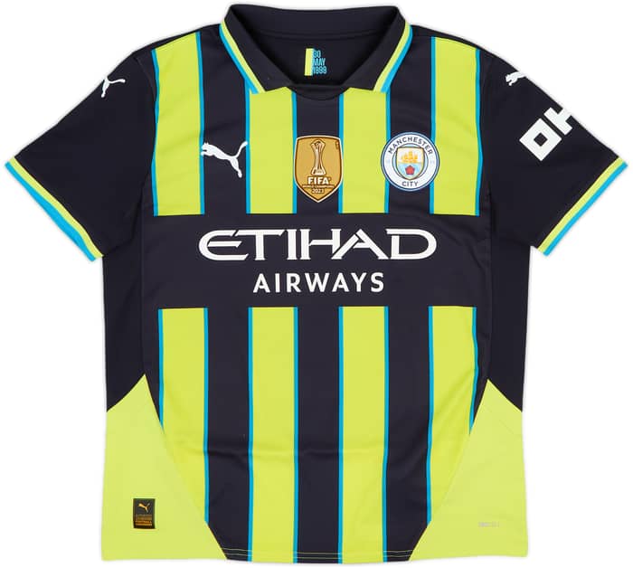 2024-25 Manchester City Away Shirt Haaland #9 - 8/10 - (XL.Boys)