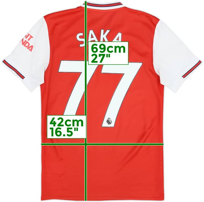 2019-20 Arsenal Local Camiseta Saka #77 - 6/10 - (XS)