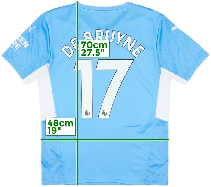 2021-22 Manchester City Camiseta Local De Bruyne #17 - 9/10 - (M)