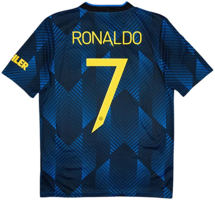 Camiseta de la tercera equipación del Manchester United 2021-22 Ronaldo #7 - 8/10 - (XL.Niños)
