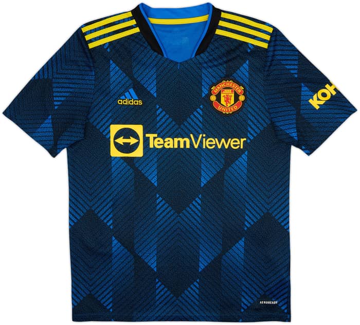 Camiseta de la tercera equipación del Manchester United 2021-22 Ronaldo #7 - 8/10 - (XL.Niños)