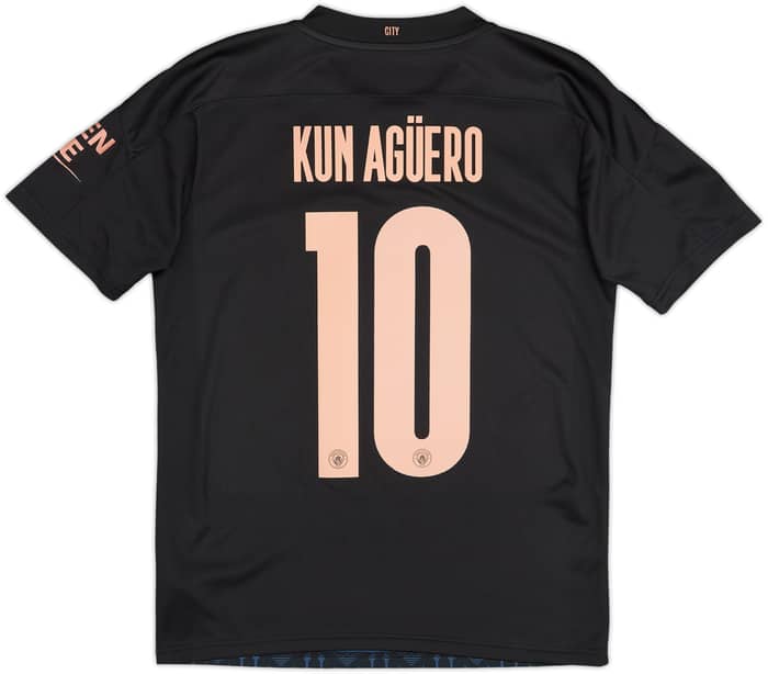 2020-21 Manchester City Away Shirt Kun Aguero #10 - 8/10 - (S)