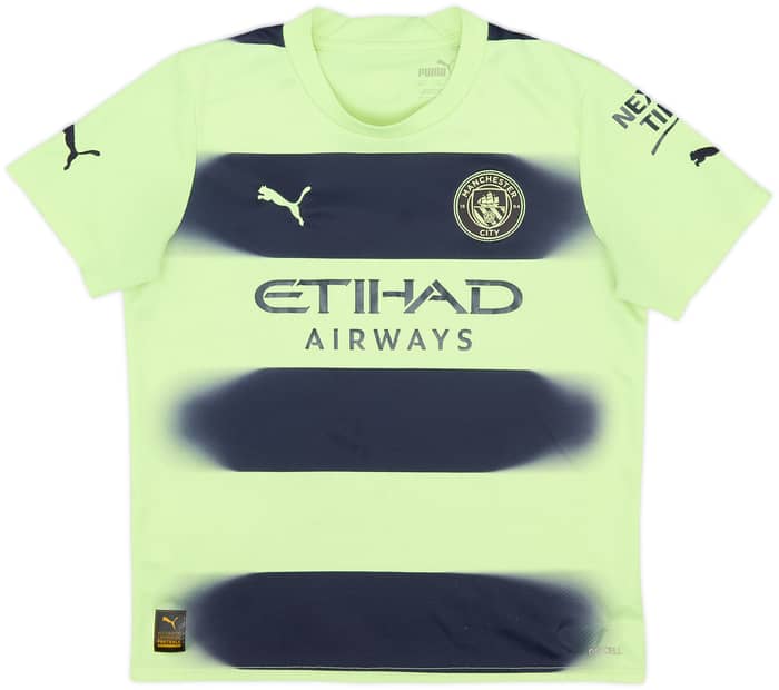 Camiseta de la tercera equipación del Manchester City 2022-23 - 5/10 - (Niños M)