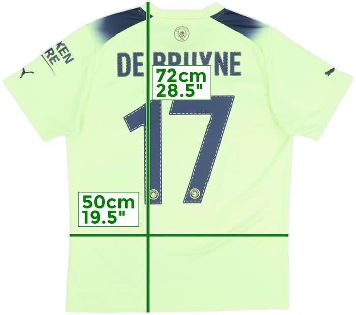 2022-23 Manchester City Third Shirt De Bruyne #17 - 7/10 - (L)