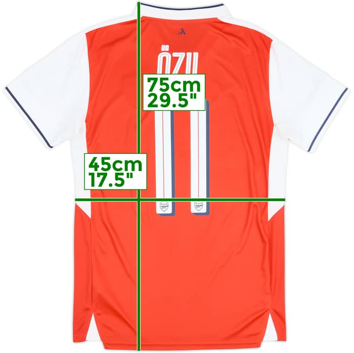 2016-17 Arsenal Local Camiseta Ozil #11 - 6/10 -
