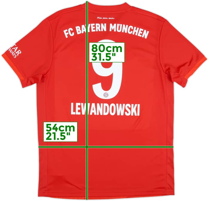 2019-20 Bayern Múnich Camiseta de local Lewandowski #9 - 9/10 - (L)