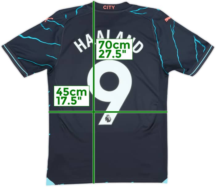 2023-24 Manchester City Third Shirt Haaland #9 - 10/10 - (S)