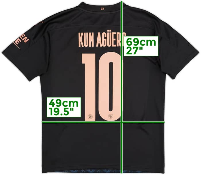 2020-21 Manchester City Away Shirt Kun Aguero #10 - 10/10 - (M)