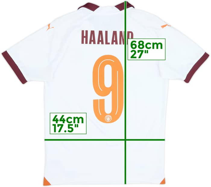 Camiseta de visitante del Manchester City 2023-24 Haaland #9 - 10/10 - (S)