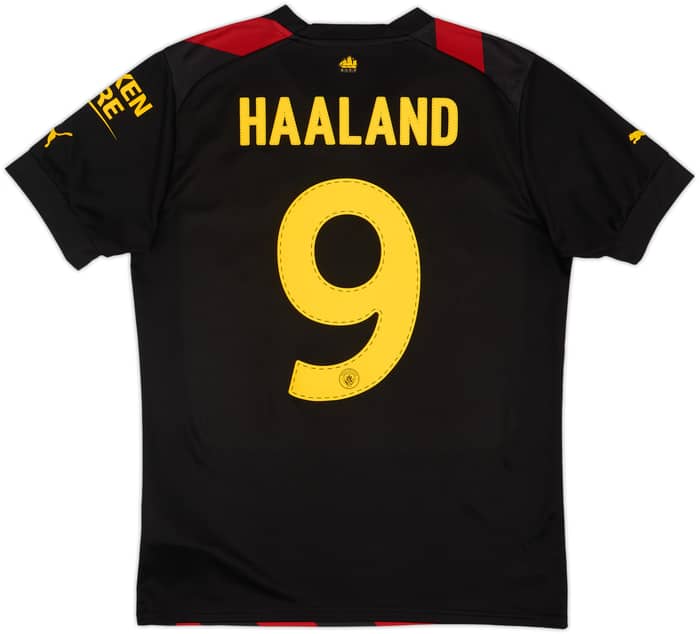 2022-23 Manchester City Away Shirt Haaland #9 - 9/10 - (M)