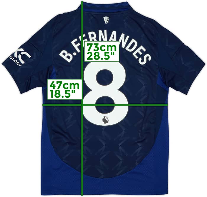 2024-25 Manchester United Away Shirt B.Fernandes #8 - 10/10 - (S)