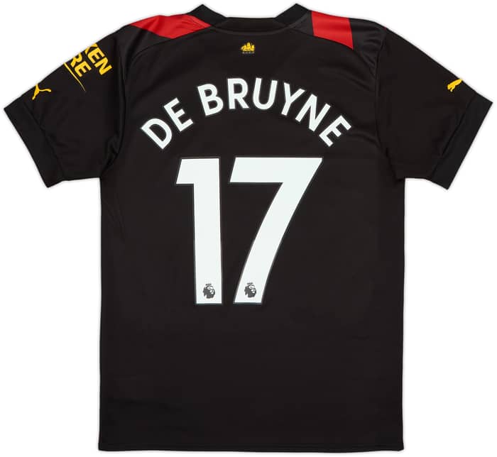 Camiseta de visitante del Manchester City 2022-23 De Bruyne #17 - 10/10 - (S)