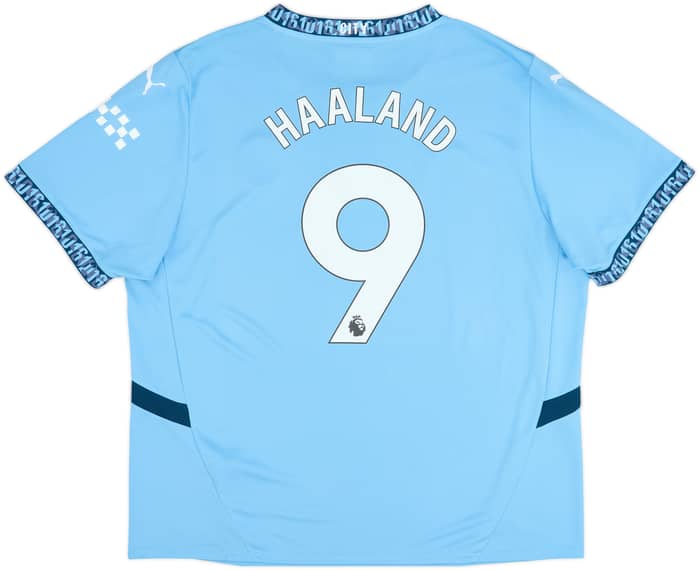 2024-25 Manchester City Home Shirt Haaland #9 - 6/10 - (XXL)