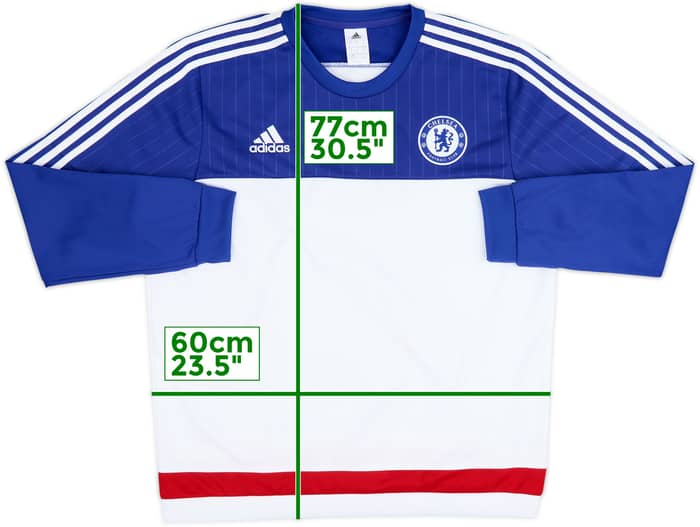 2015-16 Chelsea adidas Sweat Top - 8/10 - (XL)