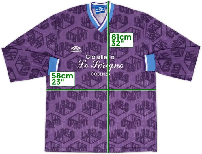 1990s Umbro Template L/S Shirt #4 - 9/10 - (XL)