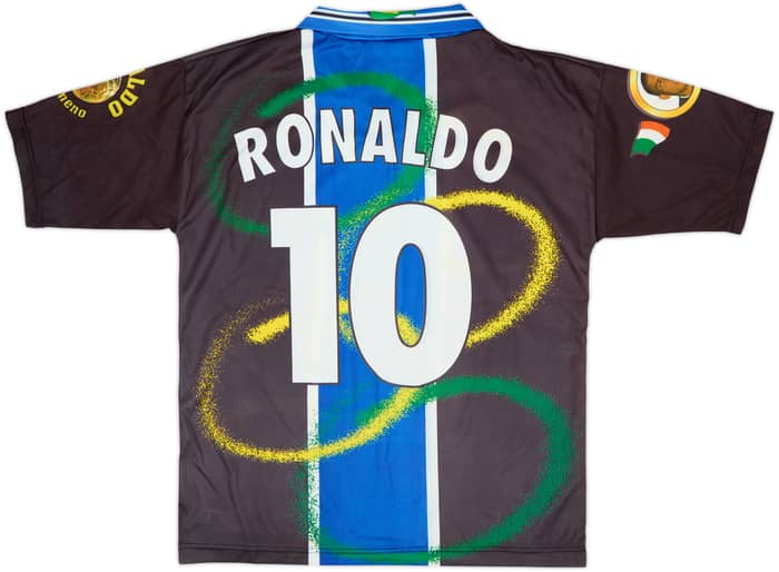 Camiseta gráfica del Inter Milan 1997-98 Ronaldo #10 - 9/10 - (L/XL)