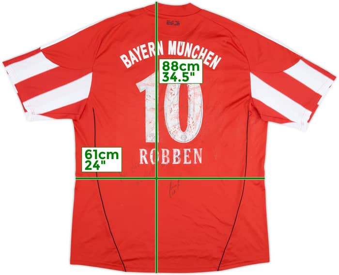 2010-11 Bayern Munich Home Shirt Robben #10 - 4/10 - (XXL)
