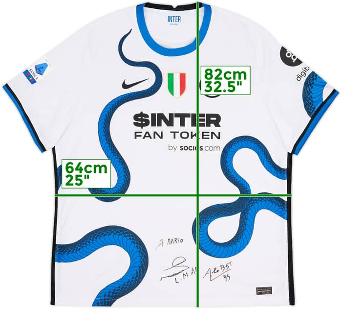 2021-22 Inter Milan Signed Away Shirt - 8/10 - (XXL)