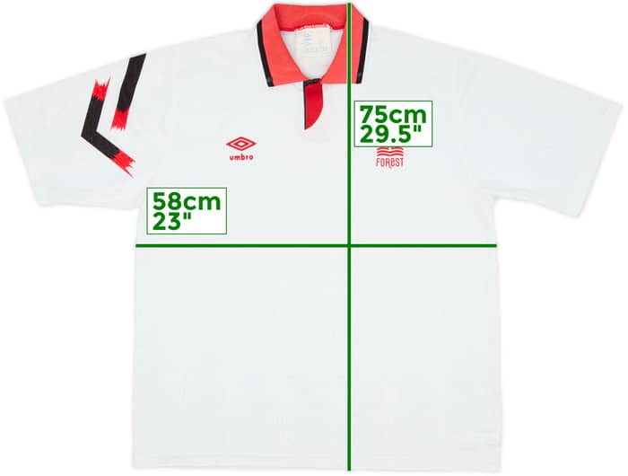 1991-93 Nottingham Forest Away Shirt - 6/10 - (XL)