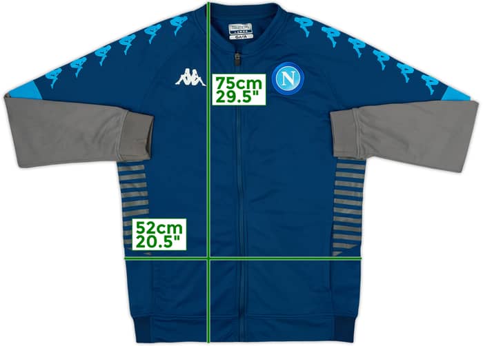 2019-20 Napoli Kappa Track Jacket - 7/10 - (L)