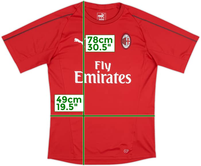 Camiseta Puma de entrenamiento del AC Milan 2018-19 - 10/10 - (L)