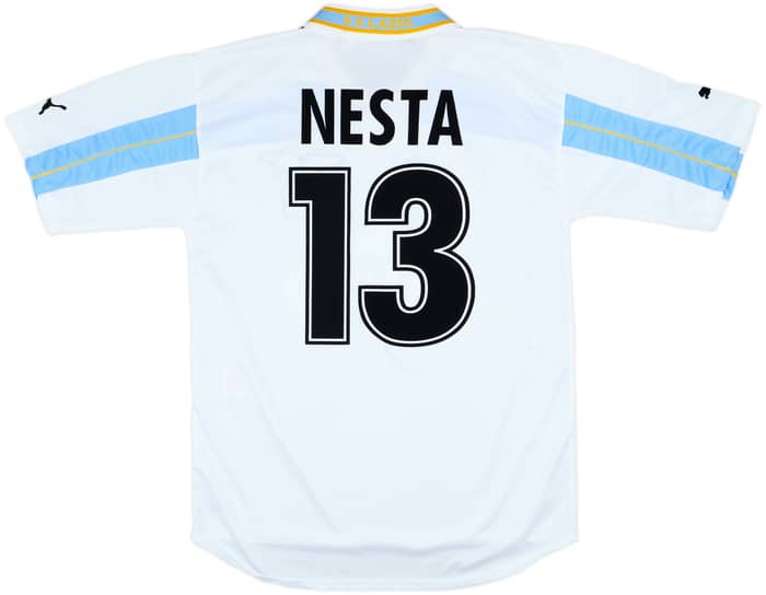 1999-00 Lazio Centenary Home Shirt Nesta #13 - 6/10 - (M)