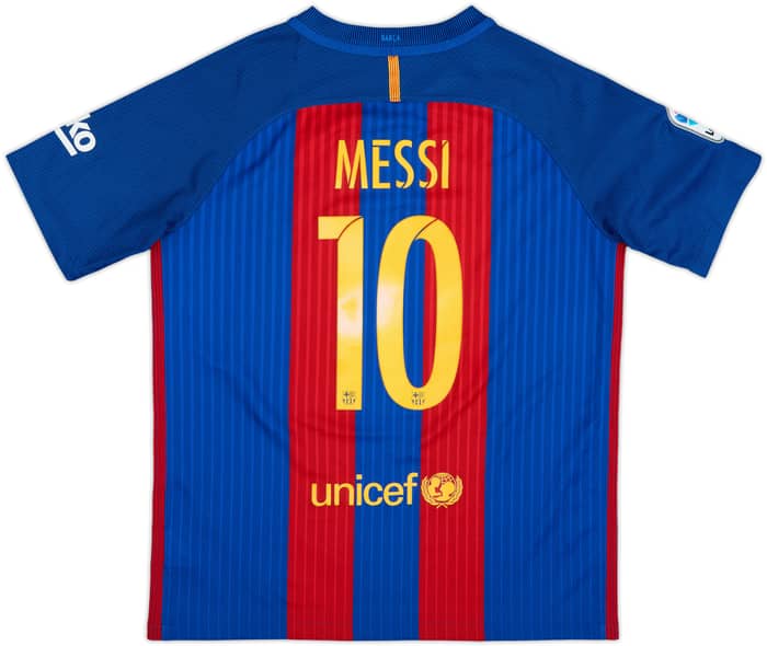 Camiseta de local del Barcelona 2016-17 Messi #10 - 7/10 - (XL.Niños)
