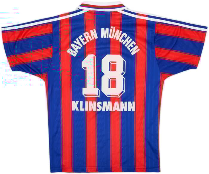 1995-97 Bayern Munich Home Shirt Klinsmann #18 - 8/10 - (S)