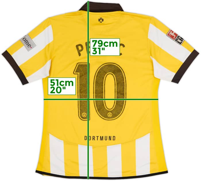 2006-07 Borussia Dortmund Player Issue Home Shirt Petric #10 - 5/10 - (L)