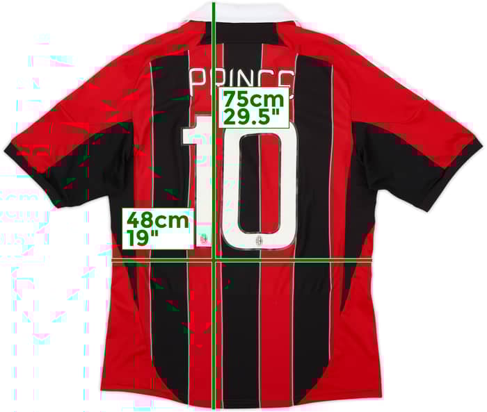 2012-13 AC Milan Home Shirt Prince #10 - 8/10 - (M)