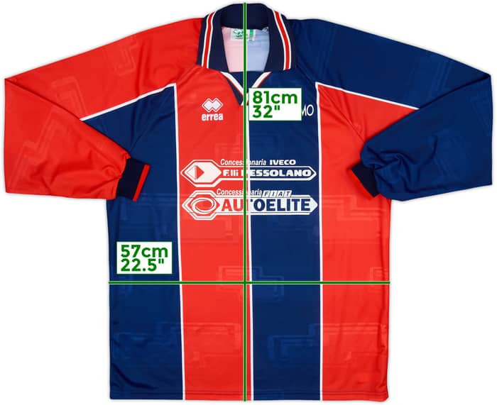 1990s Errea Template L/S Shirt #5 - 9/10 - (XXL)