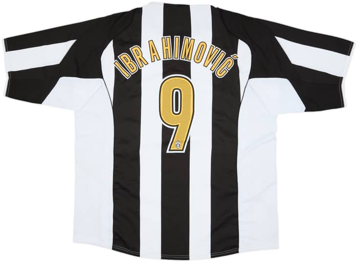 2004-05 Juventus Home Shirt Ibrahimovic #9 - 10/10 - (XXL)