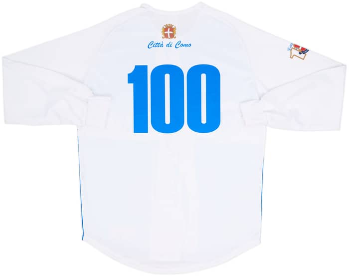 2007-08 Como Centenary L/S Shirt #100 - 9/10 - (XL)