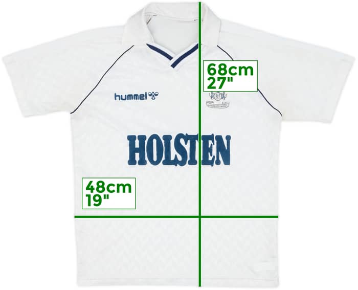 1987-89 Tottenham Home Shirt - 7/10 - (M)