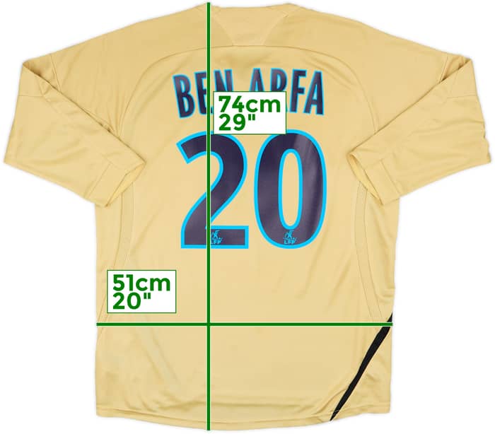 2008-09 Olympique Marseille Third Shirt Ben Arfa #20 - 8/10 - (M)