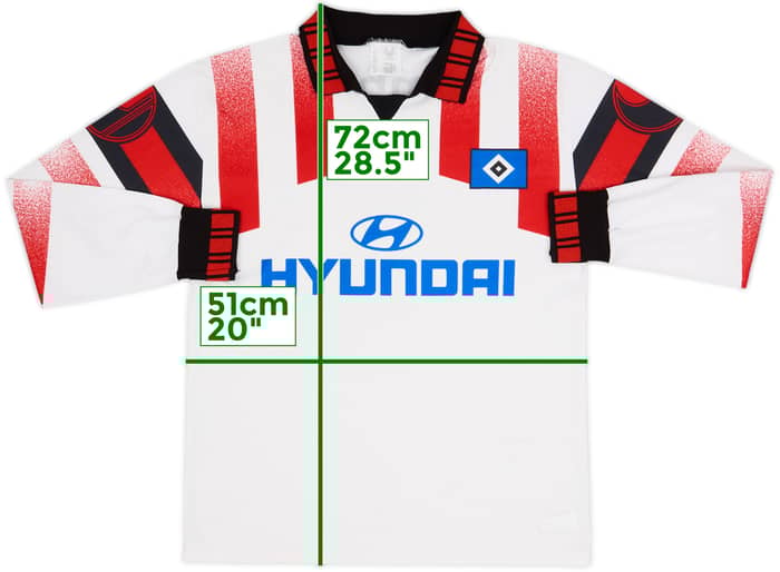 1995-96 Hamburg Home L/S Shirt - 8/10 - (M)