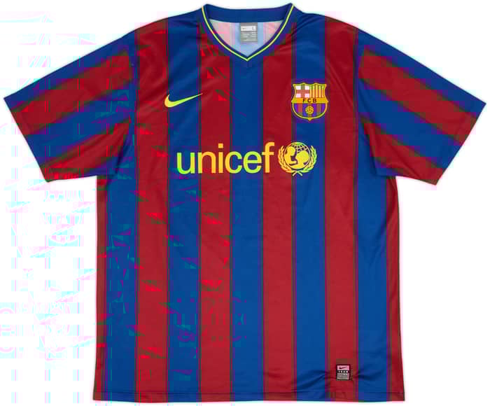 2009-10 Barcelona Basic Home Shirt Messi #10 - 10/10 - (L)