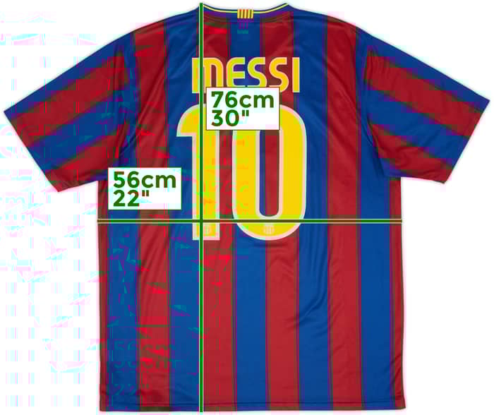 2009-10 Barcelona Basic Home Shirt Messi #10 - 10/10 - (L)