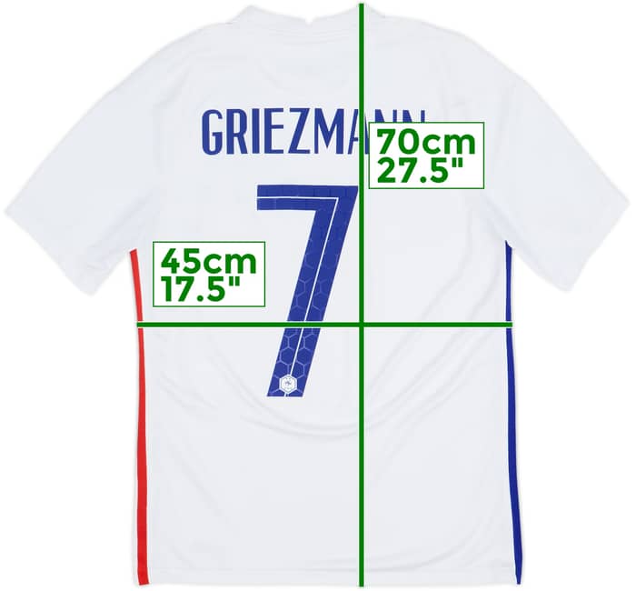 Camiseta de visitante de Francia 2020-21 Griezmann #7 - 8/10 - (S)