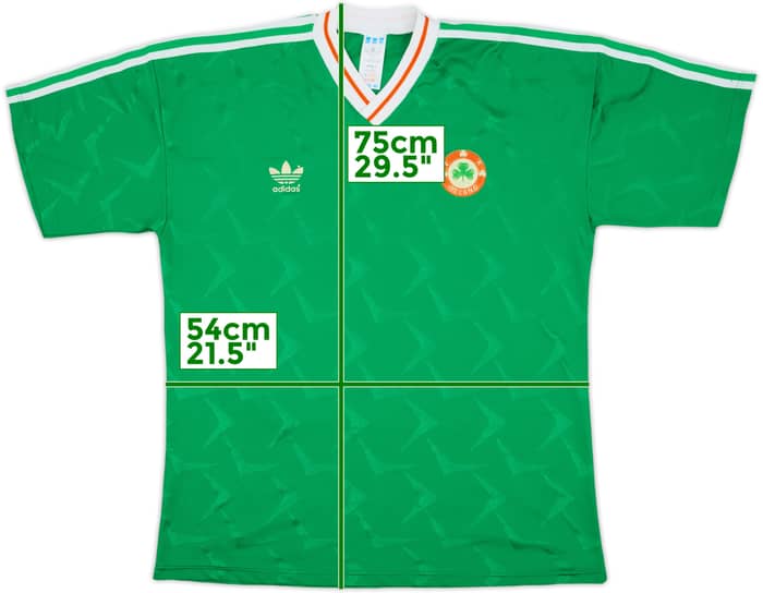 1990-92 Ireland Home Shirt - 8/10 - (L/XL)