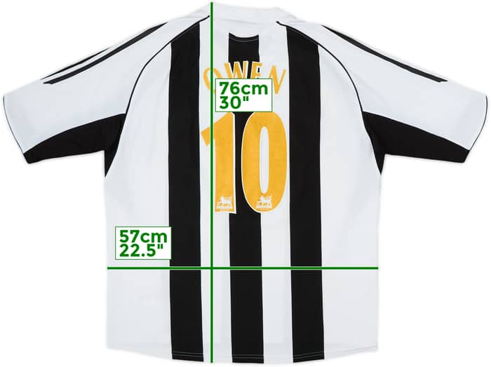 2005-07 Newcastle Home Shirt Owen #10 - 8/10 - (L)