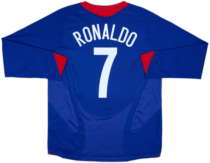 2005-06 Manchester United Away L/S Shirt Ronaldo #7 - 7/10 - (L)