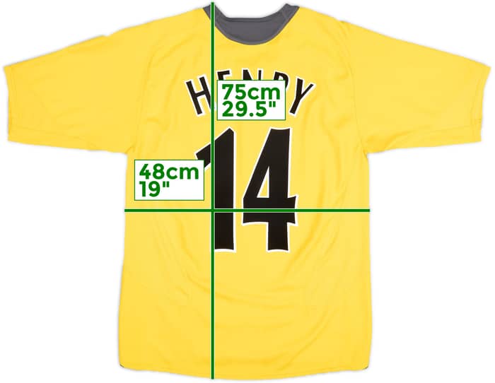 2005-06 Arsenal Visitante Camiseta Henry #14 - 6/10 - (M)