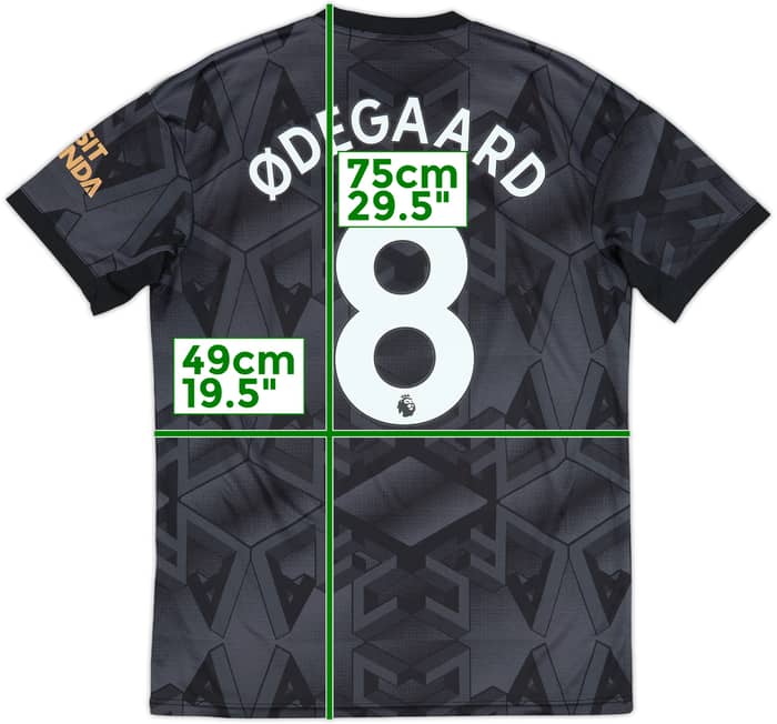 Camiseta de visitante del Arsenal 2022-23 Odegaard #8 - 8/10 - (M)