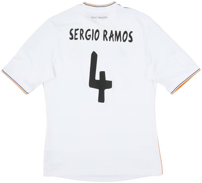 2013-14 Real Madrid Home Shirt Sergio Ramos #4 - 6/10 - (M)