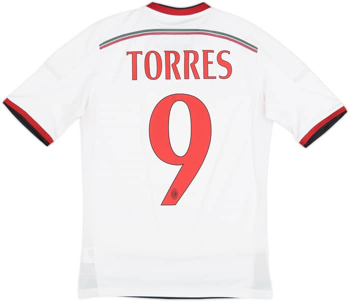 2014-15 AC Milan Away Shirt Torres #9 - 7/10 - (XS)